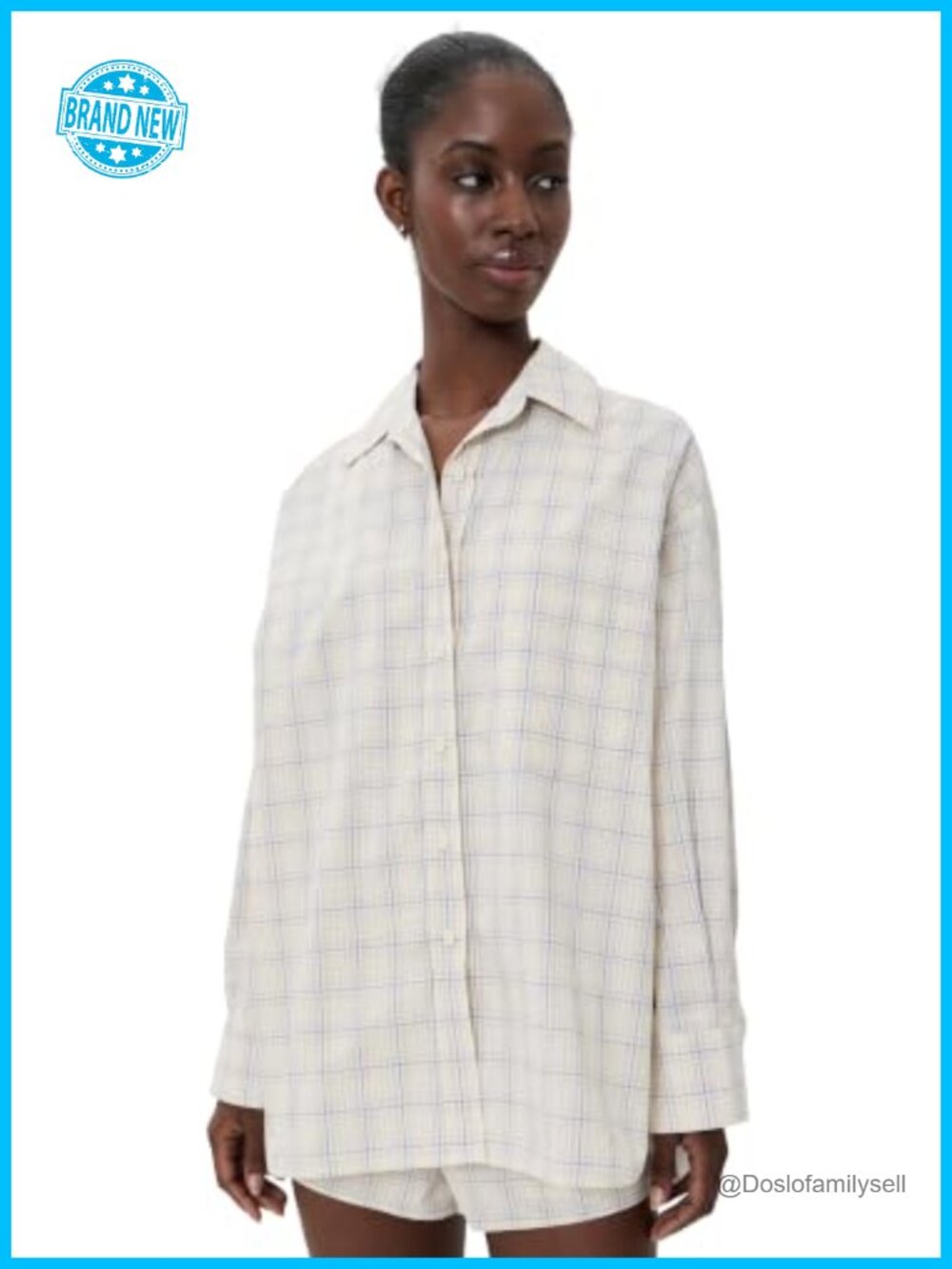 FAITHFULL Women's Angelo Shirt Cotton Checkered Button-Down